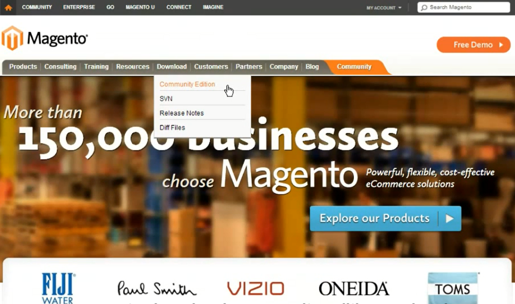 Magento - Top open source E Comerce platforms