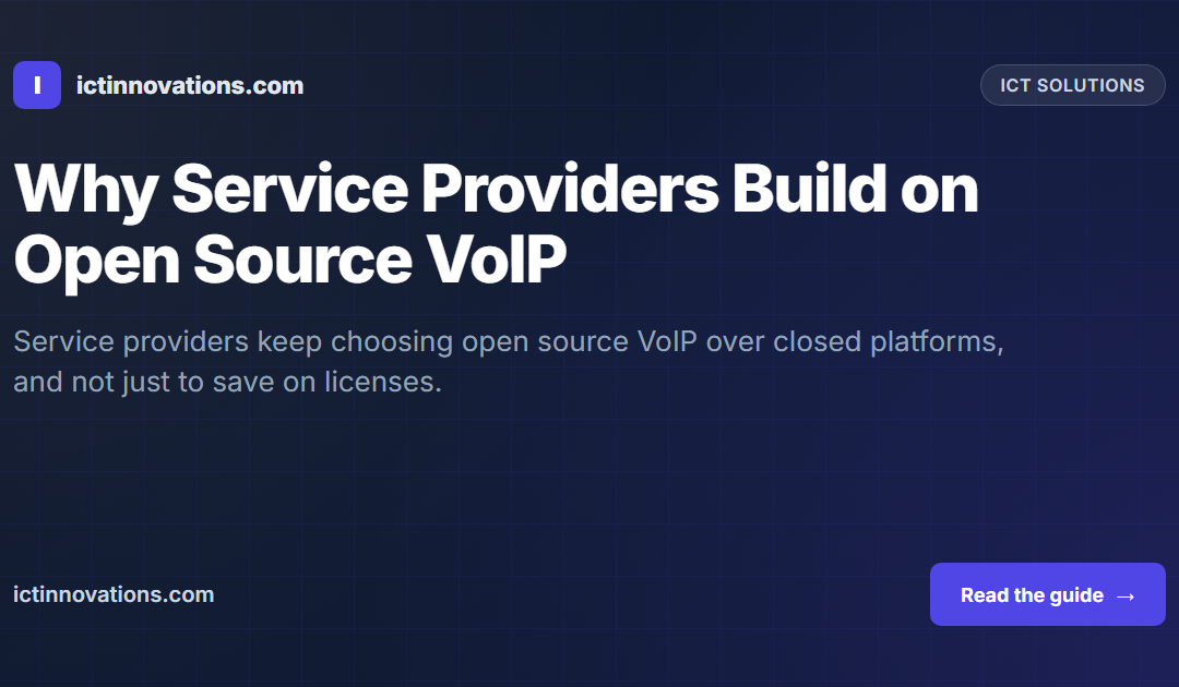Why Service Providers Build on Open Source VoIP