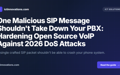 One Malicious SIP Message Shouldn’t Take Down Your PBX: Hardening Open Source VoIP Against 2026 DoS Attacks